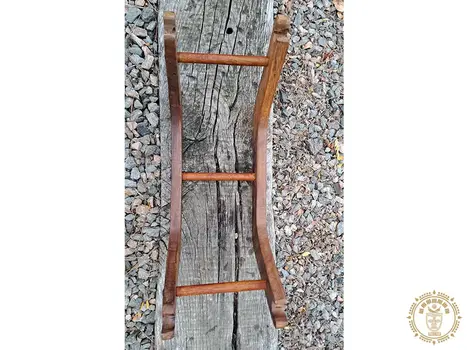 Hamac pour chat écru/gris perlé + support en bois