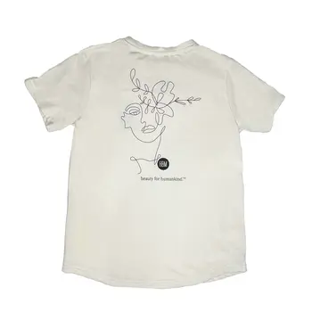 The HBM Logo Tee, Unbleached White