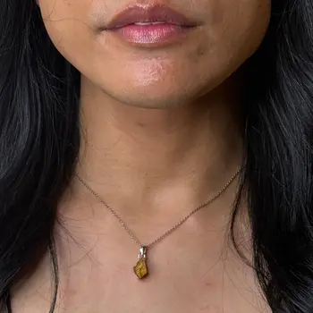 Freeform Gemstone Pendant Necklace