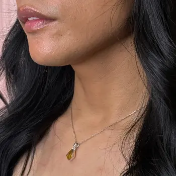 Freeform Gemstone Pendant Necklace
