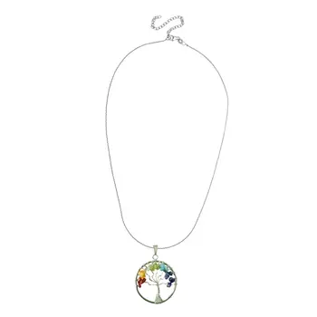 Tree of Life Gemstone Necklace