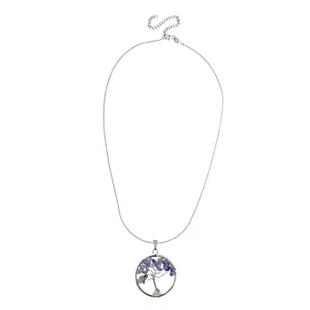 Tree of Life Gemstone Necklace