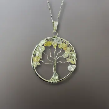 Tree of Life Gemstone Necklace