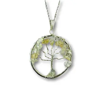 Tree of Life Gemstone Necklace