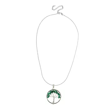 Tree of Life Gemstone Necklace