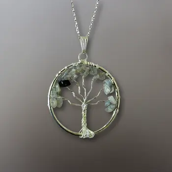 Tree of Life Gemstone Necklace