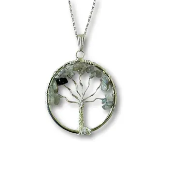 Tree of Life Gemstone Necklace
