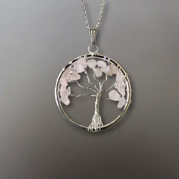 Tree of Life Gemstone Necklace