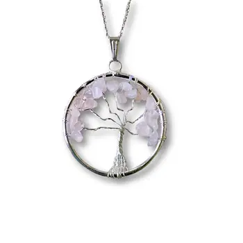 Tree of Life Gemstone Necklace