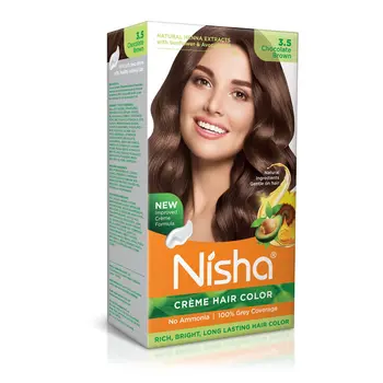 Nisha Creme Hair Color for Women and Men - Light Blonde, 120gm, Long-lasting, 100% Grey Coverage Permanent Hair Colour