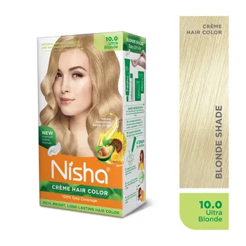 Nisha Creme Hair Color for Women and Men - Flame Red, 120gm, Long-lasting, 100% Grey Coverage Permanent Hair Colour