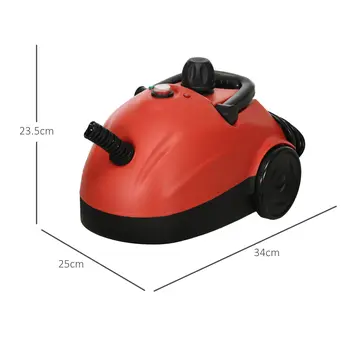 Portable Steam Cleaner for Chemical Free Cleaning, 3.5bar Multi-purpose Steamer w/ 13 Pieces Accessory, Steam Mop for Kitchen by HOMCOM