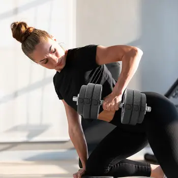 30KG Adjustable Dumbbells Set, Hand Weights Set for Home Gym Weight Lifting Training | HOMCOM