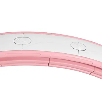SPORTNOW Weighted Smart Hula Hoop, Massage Hula Ring with 16 Detachable Knots, 360° Auto-Rotating Ball and Digital Counter