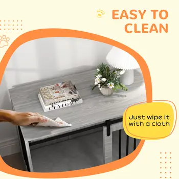 PawHut 118cm Dog Crate with Removable Cushion for Extra Large Dogs in Grey