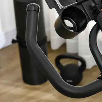 HOMCOM Black Exercise Bike, 8kg Flywheel Stationary Bike Indoor Cycling Machine with Adjustable Resistance Seat Handlebar