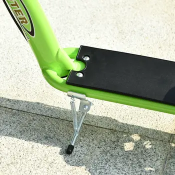 HOMCOM Teen Kids Stunt Scooter with Adjustable Handlebar, 12 Inch Rubber Tyres, Dual Brakes in Green