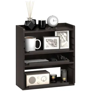 Four-Tier PC Desk Organiser - Dark Brown by HOMCOM