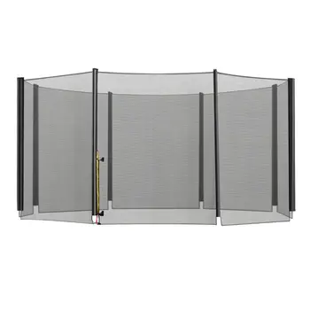 13ft Trampoline Enclosure Net, Safety Barrier, Durable Mesh, Outdoor Activity, Easy Assembly | HOMCOM