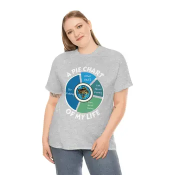 A PIE CHART OF MY LIFE - Unisex Heavy Cotton Tee
