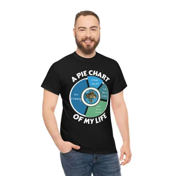A PIE CHART OF MY LIFE - Unisex Heavy Cotton Tee