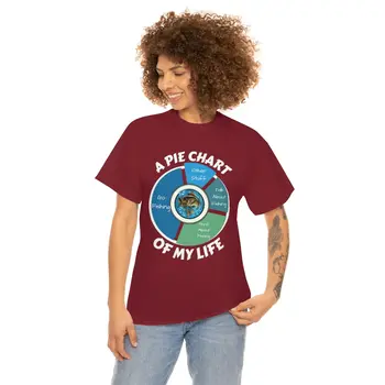 A PIE CHART OF MY LIFE - Unisex Heavy Cotton Tee