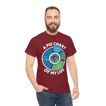 A PIE CHART OF MY LIFE - Unisex Heavy Cotton Tee