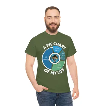 A PIE CHART OF MY LIFE - Unisex Heavy Cotton Tee
