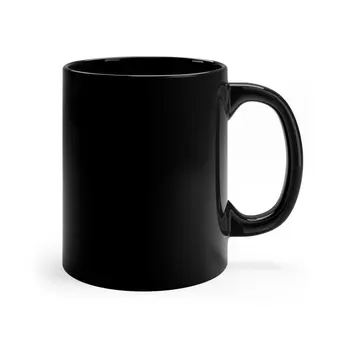 I'D Rather Be Fishing - Black Coffee Mug, 11oz