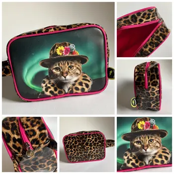 Toilettas Poes luipaardprint