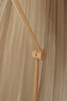 Wooden baby mobile arm