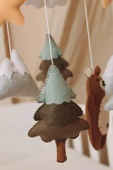 Handmade Brown Bear baby mobile