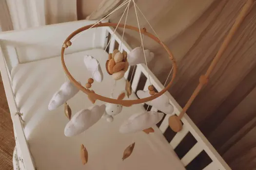 Handmade Bunny baby mobile