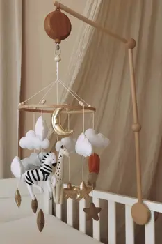 Complete set Handmade Safari baby mobile (Mobile + Arm + Box)