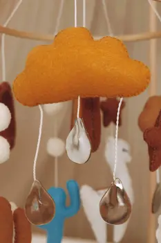 Handmade Lama baby mobile
