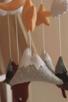 Handmade Brown Bear baby mobile