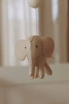 Complete set Handmade Elephants baby mobile (Mobile + Arm + Box)
