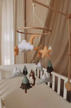 Handmade Brown Bear baby mobile