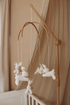 Handmade Crochet Bunny baby mobile