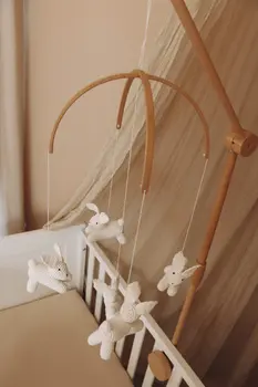 Handmade Crochet Bunny baby mobile