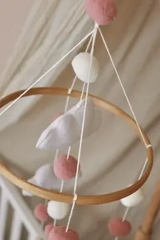 Handmade Little Hearts baby mobile