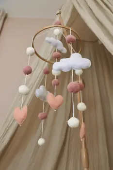 Handmade Little Hearts baby mobile