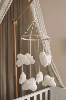 Handmade Boucle clouds white