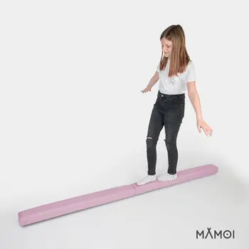 MAMOI® Schwebebalken für zuhause, Balancierbalken für kinder, Balken turnen klappbar, Turngeräte indoor, Balancieren und Turnbalken, Gymnastic bar