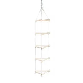 MAMOI® Drabina wisząca trójkątna dla dzieci | Drabina sznurowa dla dzieci outdoor scandi design | Trwała drabina wisząca dla dzieci wykonana z naturalnego drewna | 100% ECO | Made in EU