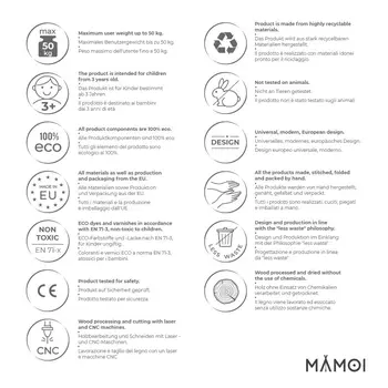 MAMOI® Trapeze bar baby swing, Indoor gymnastic rings, Monkey bars gorilla gym, Gymnastics pull up equipment for kids, Olympic rings and swings for calisthenics