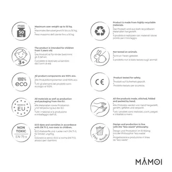 MAMOI® Kids Climbing Rope | Kids Climbing Net  | Climbing Rope Kids | Kids Rope | 100% ECO | Made in EU