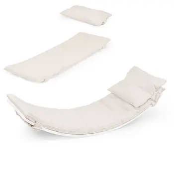 MAMOI® Oreiller de Planche D`équilibre Beige | Tapis de Planche D'équilibre | Tapis de Balance Board | Matériau de la Planche D`équilibre | Coussin pour Balance Board | CE | 100% ECO | Made in EU
