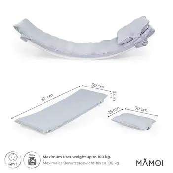 MAMOI® Balance Board Kissen | Balance Board Matte | Balance Board Material | Kissen für Balance Board | CE | 100% ECO | Made in EU