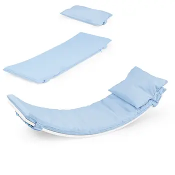 MAMOI® Blue Pillow for balance board kids, Mat for wobble board kids, Material for wooden balance board, Cushion for balance board toddler, Pillow for kids seesaw